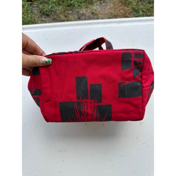 Sig Zane Hawaii Rare Hawaiian Tropical Fabric Small Open Tote Button Closure Bag - Picture 2 of 5